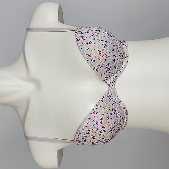 ⭐️2/ $30⭐ La SENZA Remix Push Up Plunge Multi Coloured Pattern Light Padded 34C - Picture 2 of 10